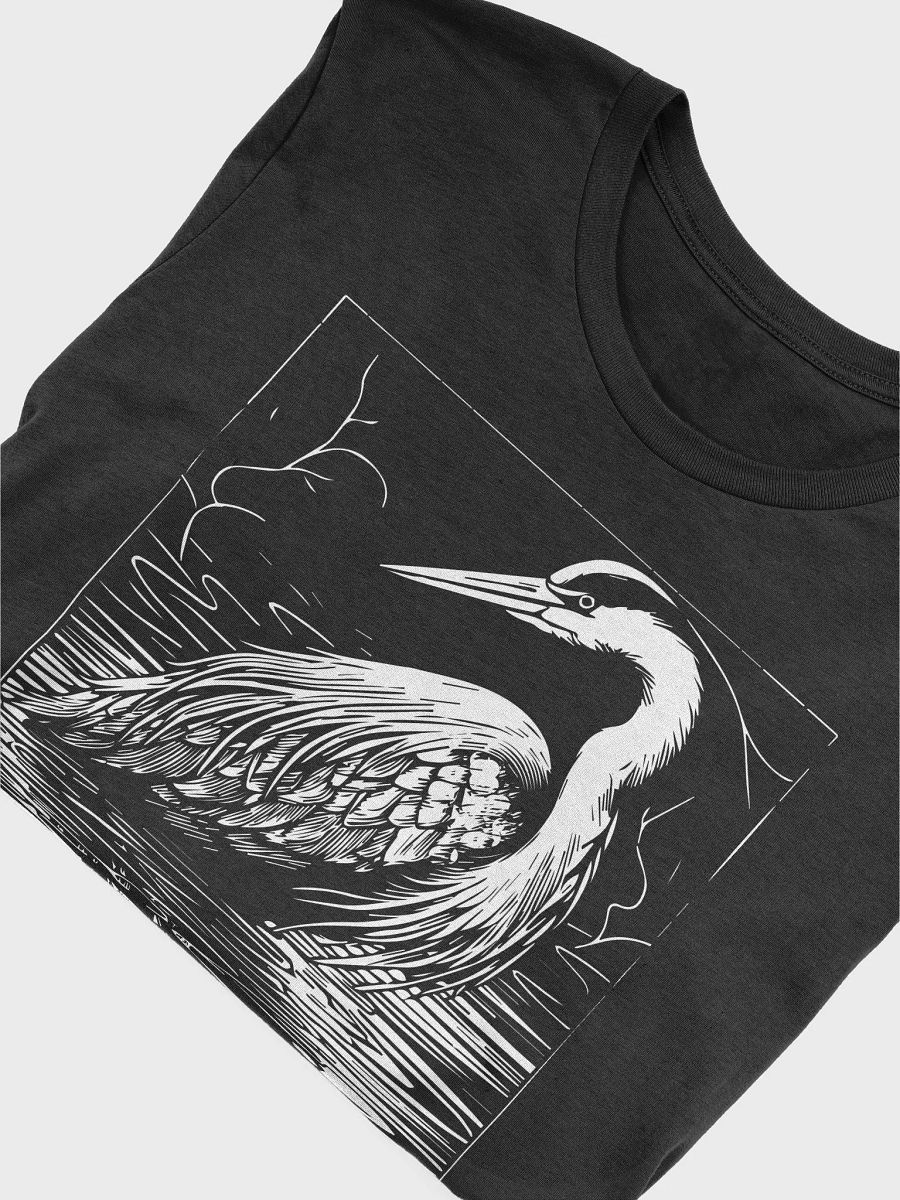 Elegant Heron Silhouette T-Shirt product image (3)