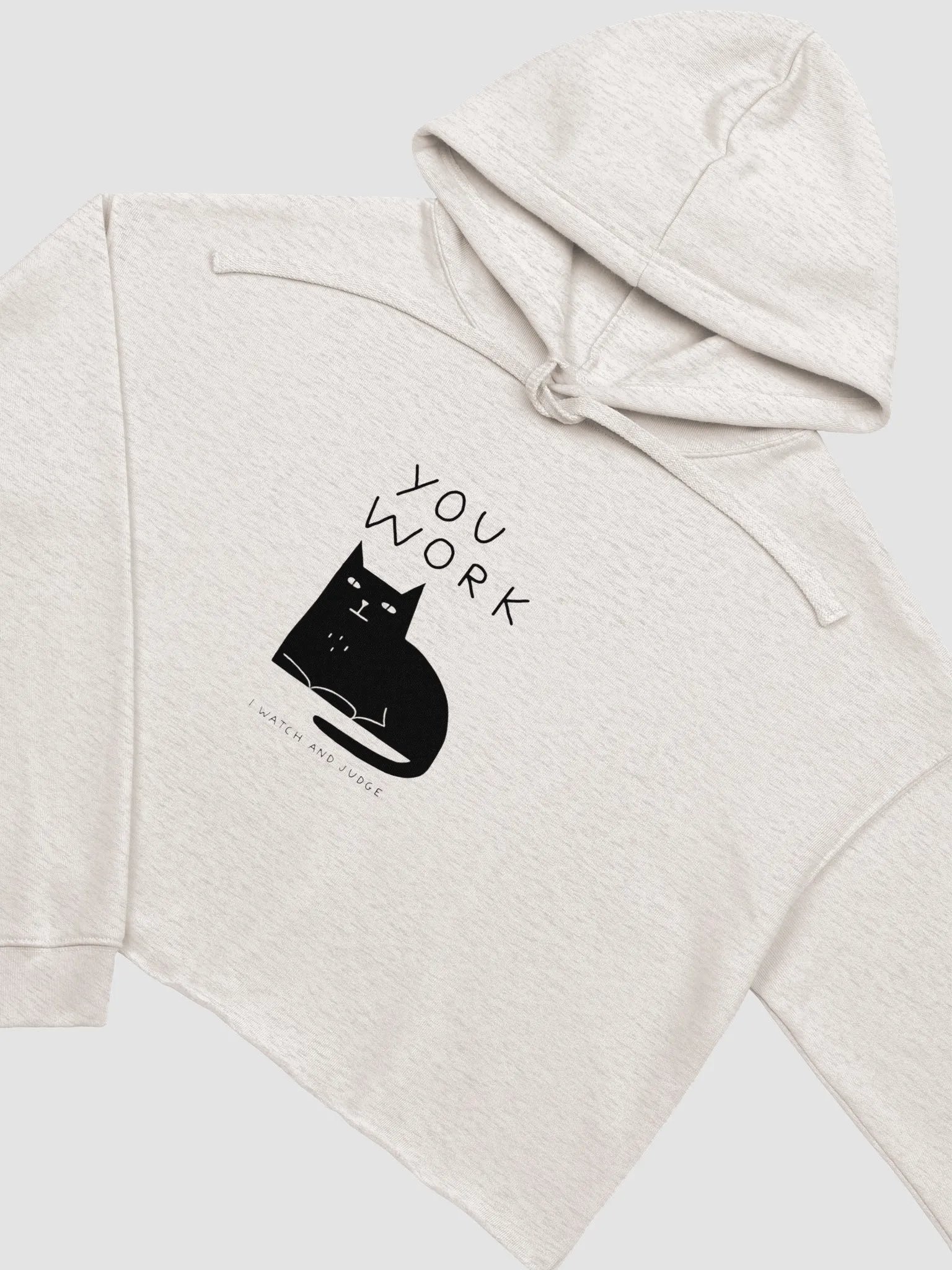 Judgmental Cat Crop Hoodie product image (12)