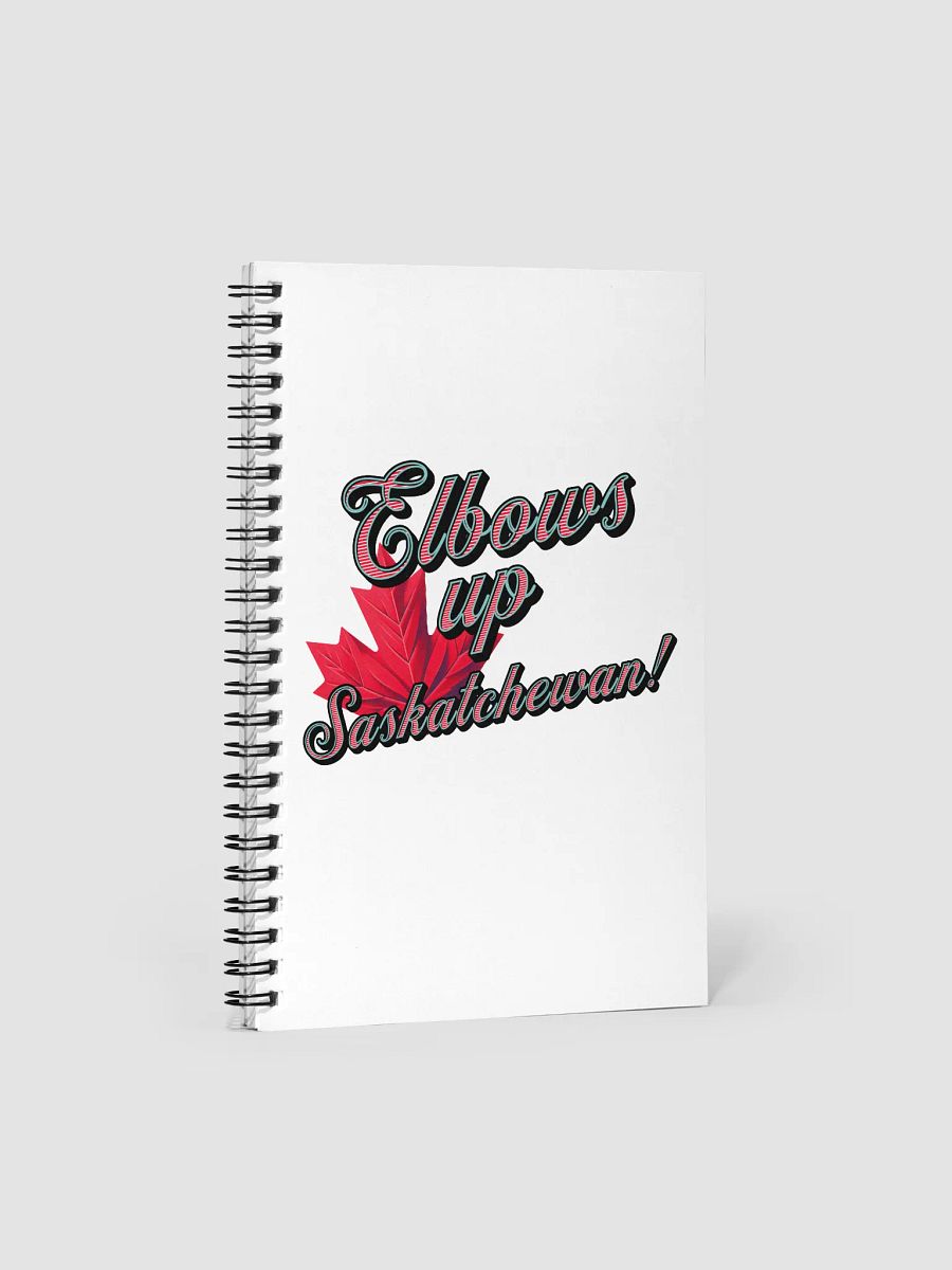 Elbows Up Maple Leaf Saskatchewan Spiral Notebook product image (2)