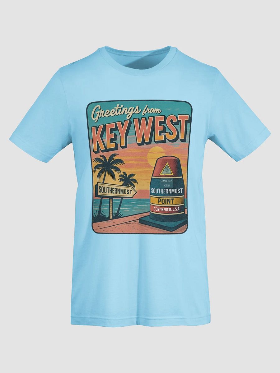 Ocean Blue Key West Florida Southernmost Point Ultra-Soft Tee product image (6)