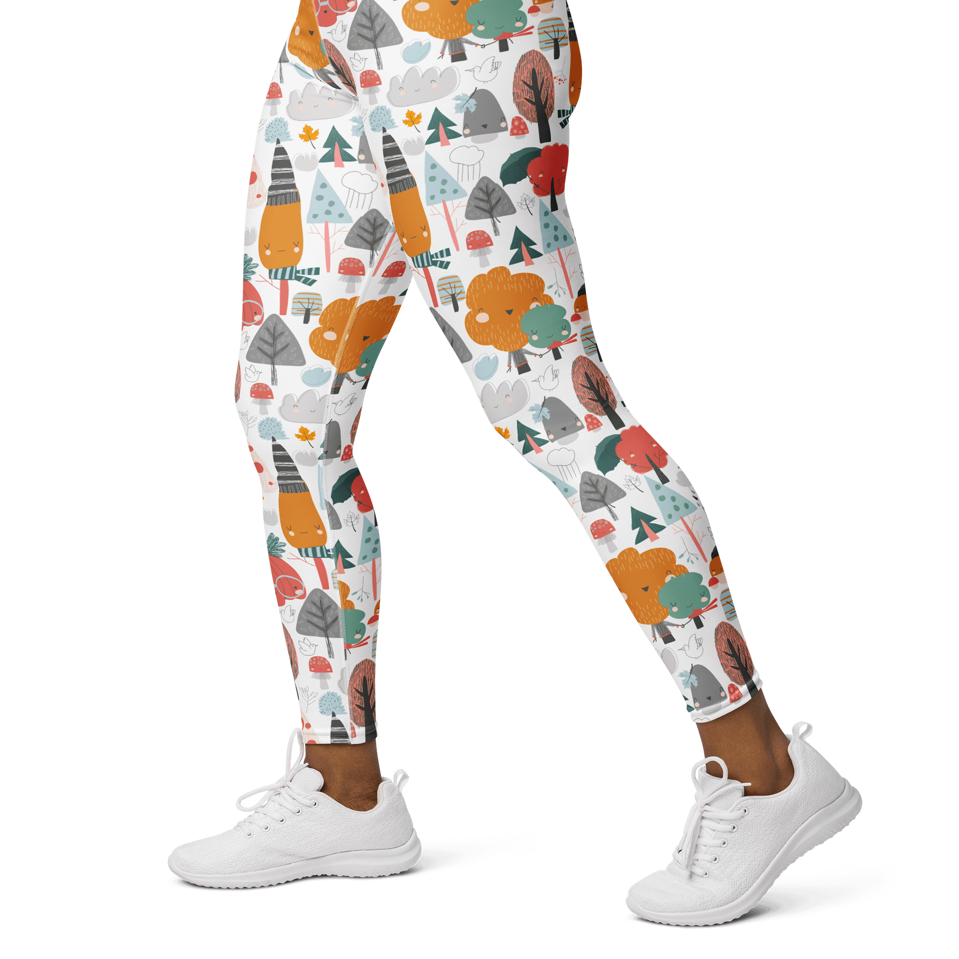 Whimsical Forest Scene High-Waist Leggings product image (3)