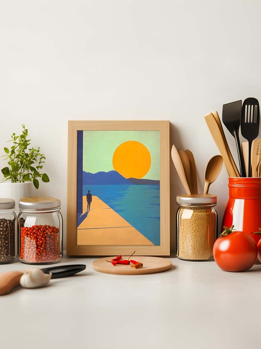 Digital Download Illustration of a Man on a Jetty product image (7)