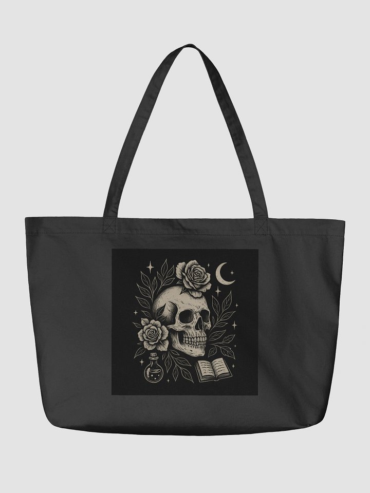 Gothic Skull Garden Tote Bag product image (2)