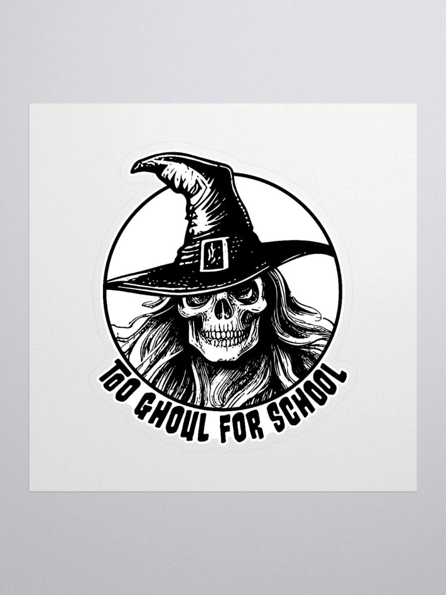 Too Ghoul for School Retro Horror Sticker product image (1)
