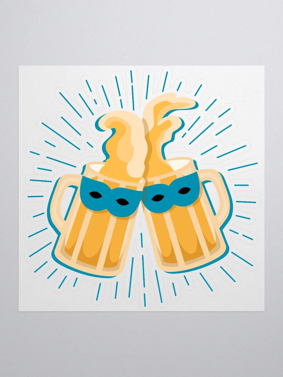 Masked Cheers Kiss Cut Stickers product image (2)