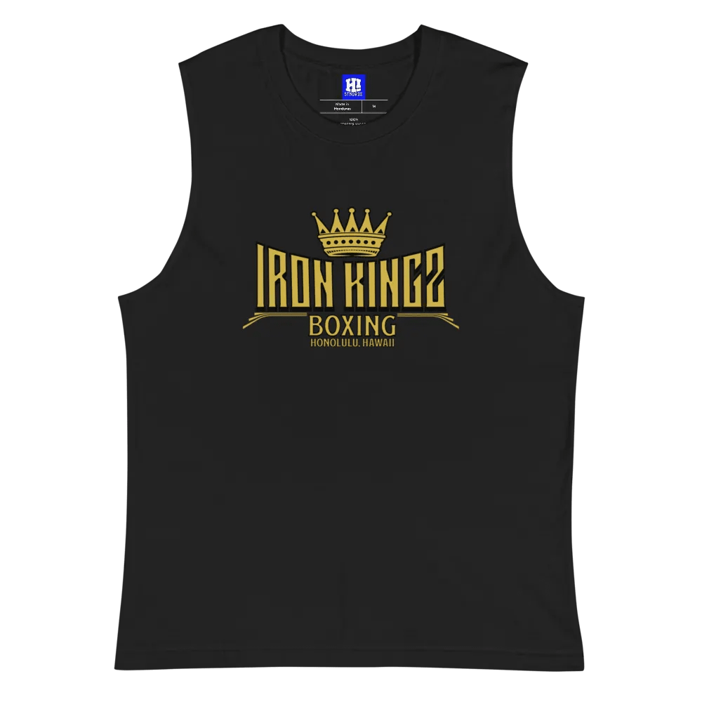 Adult Iron Kingz Boxing Black Muscle Tee product image (5)