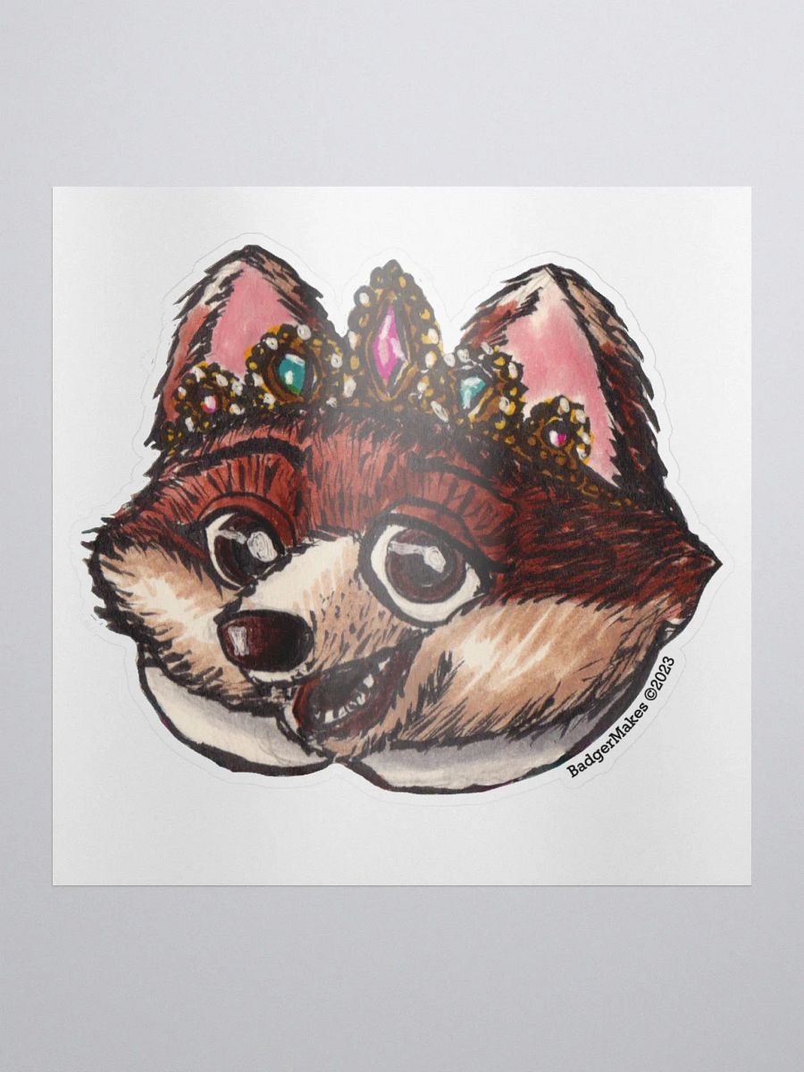Princess Fox Sticker product image (1)