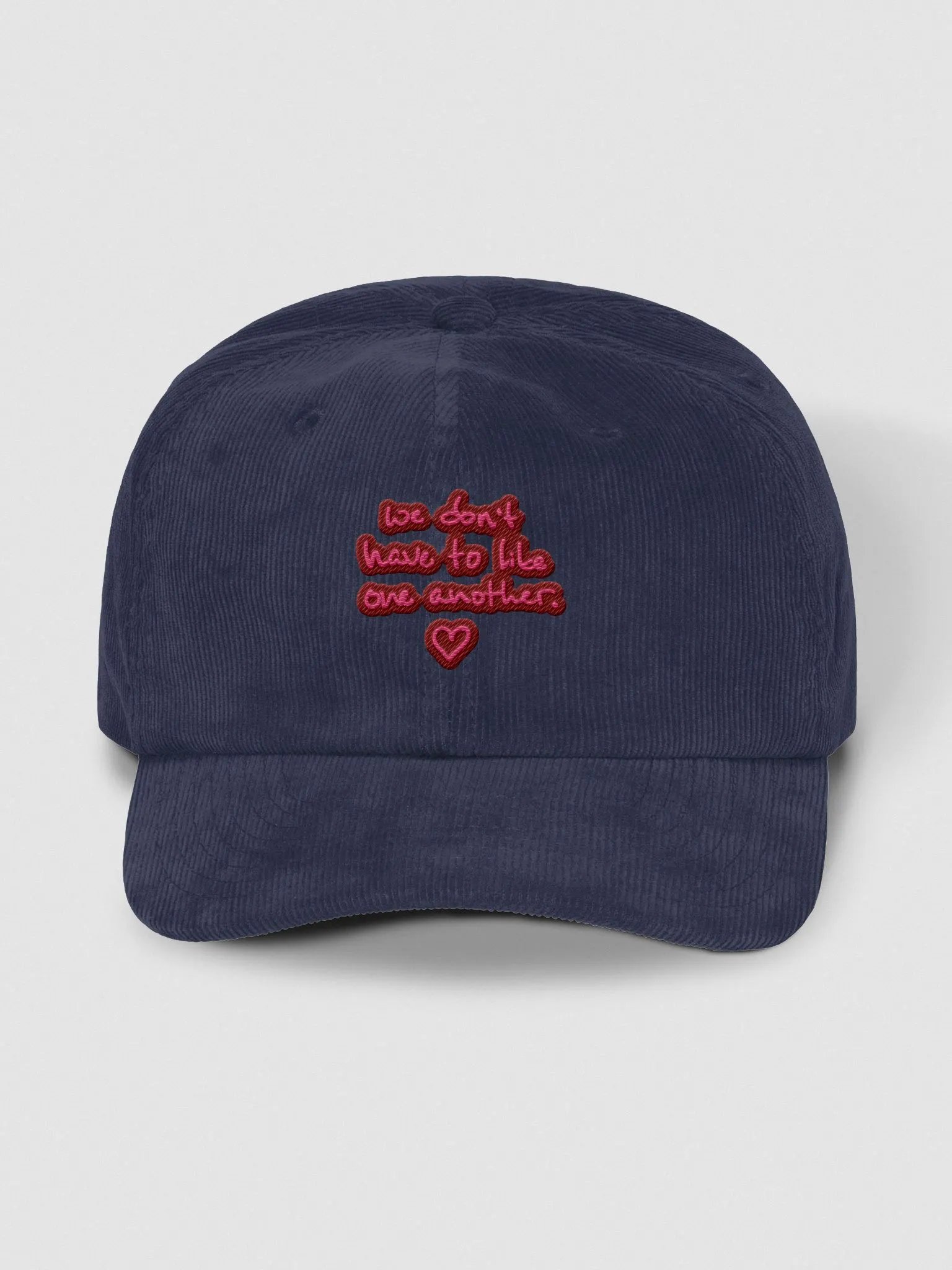ONE ANOTHER (rose) cord hat product image (1)