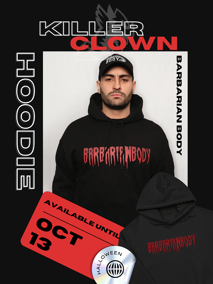 Killer Clown Hoodie (Until Oct. 13 with 48-hour Early Bird Discount) product image (1)