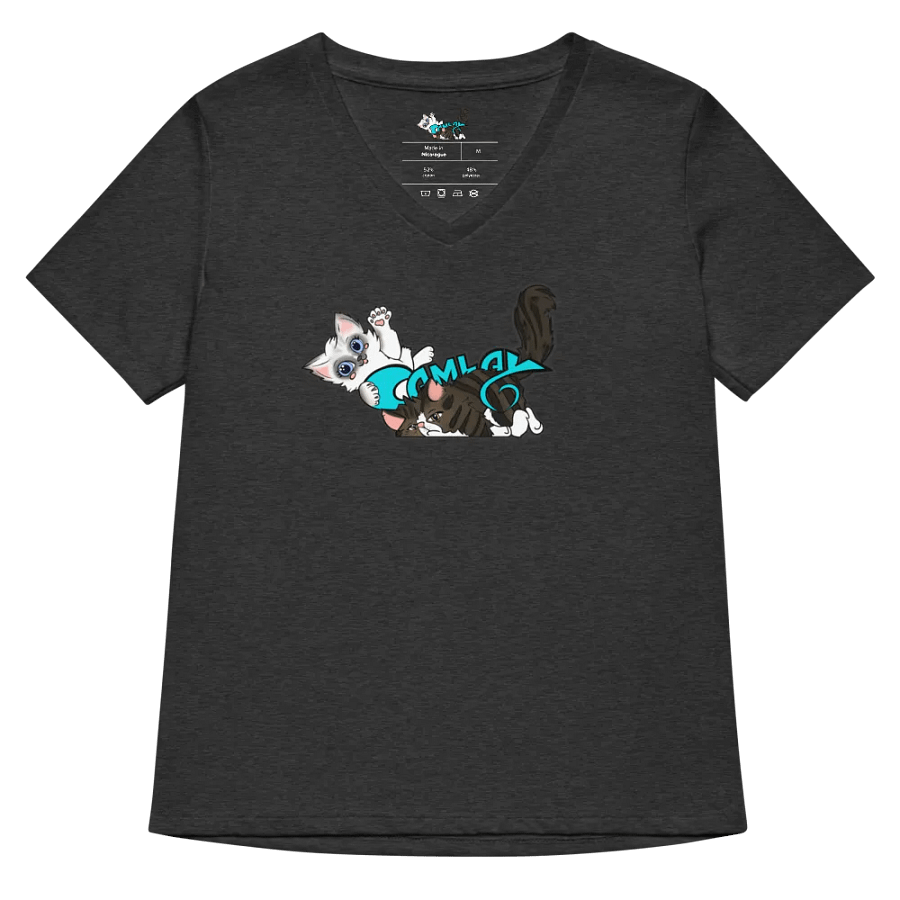 Bella+Canvas Women's Relaxed V-Neck T-Shirt: Luigi & Ariel Logo product image (32)