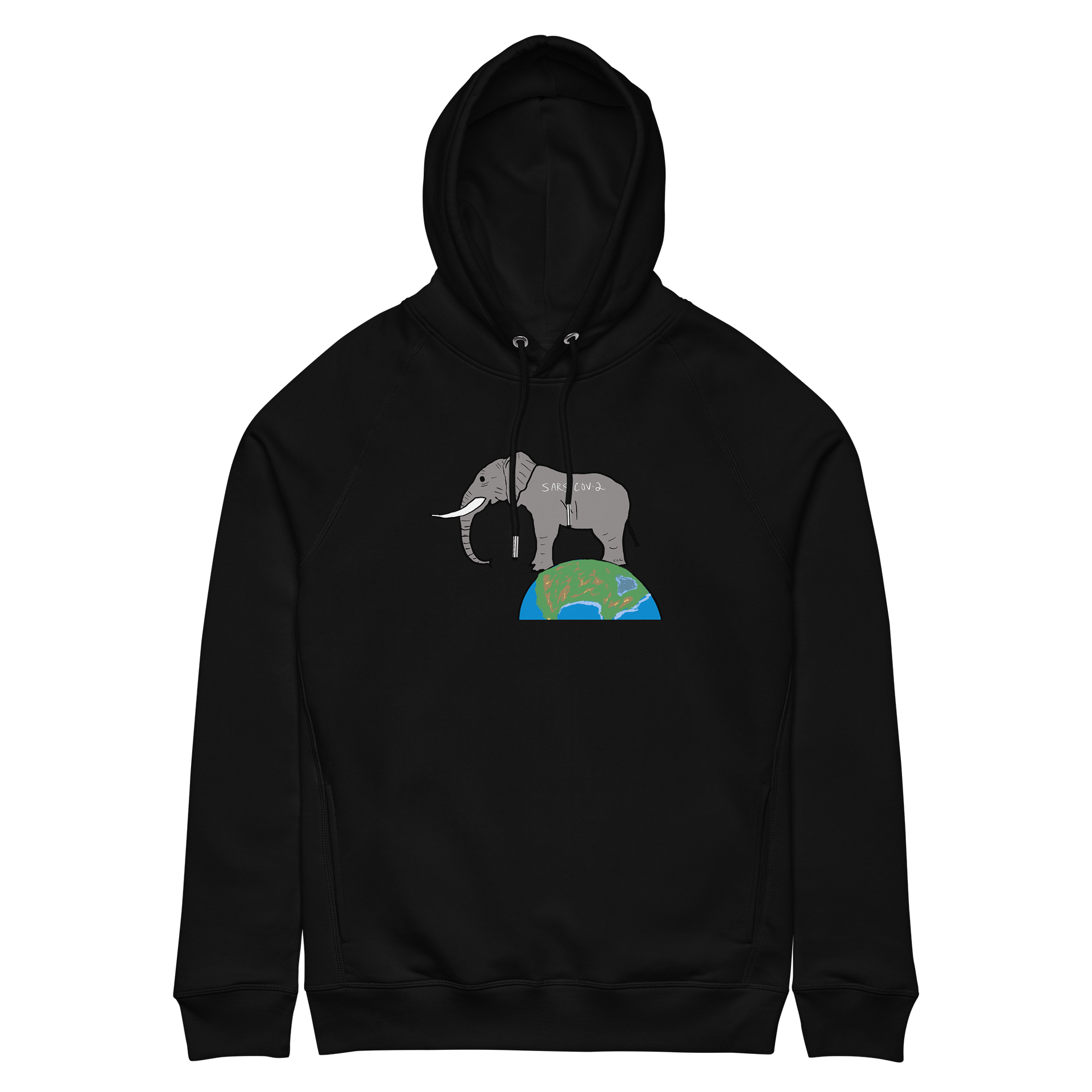 Elephant in the planet hoodie product image (6)