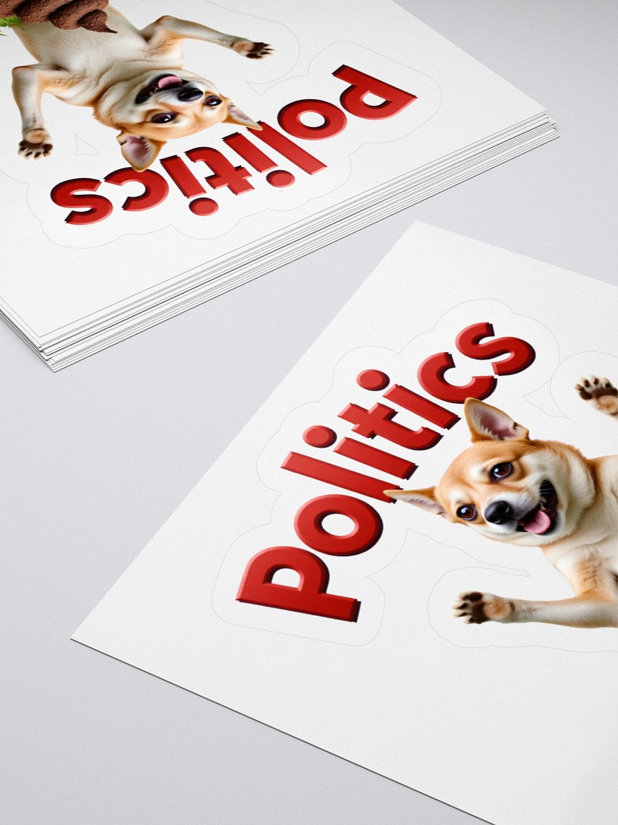 Political Pooch Kiss Cut Stickers product image (15)