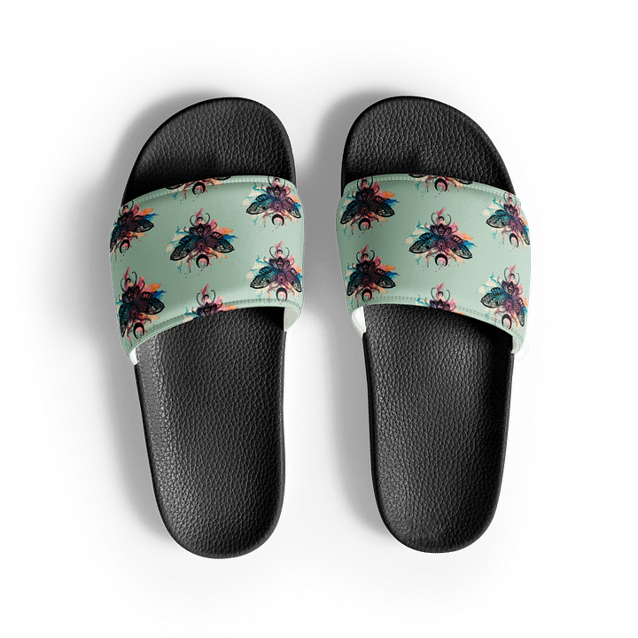 Skull Moth Comfort Women's Slides product image (1)