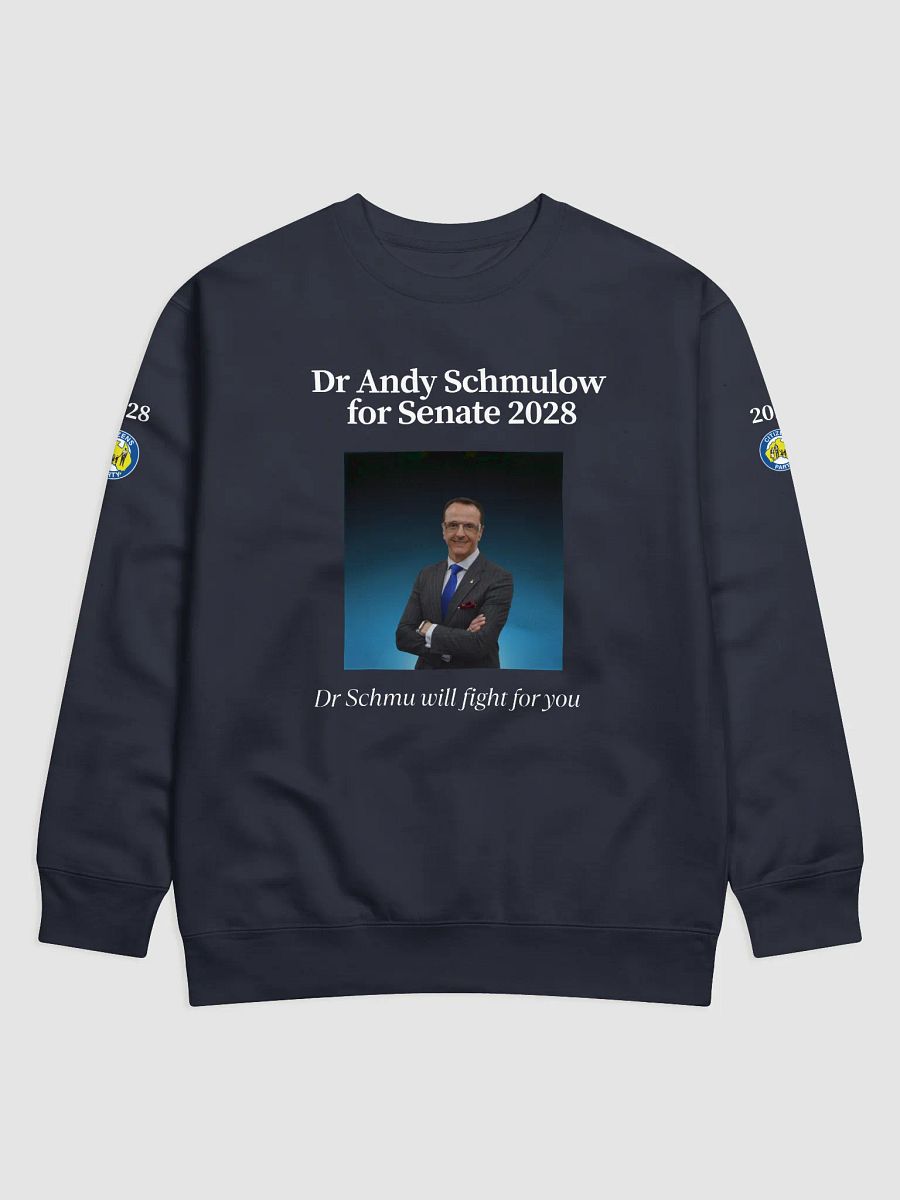 Dr Schmu will fight for you sweatshirt (Black or Navy) product image (1)