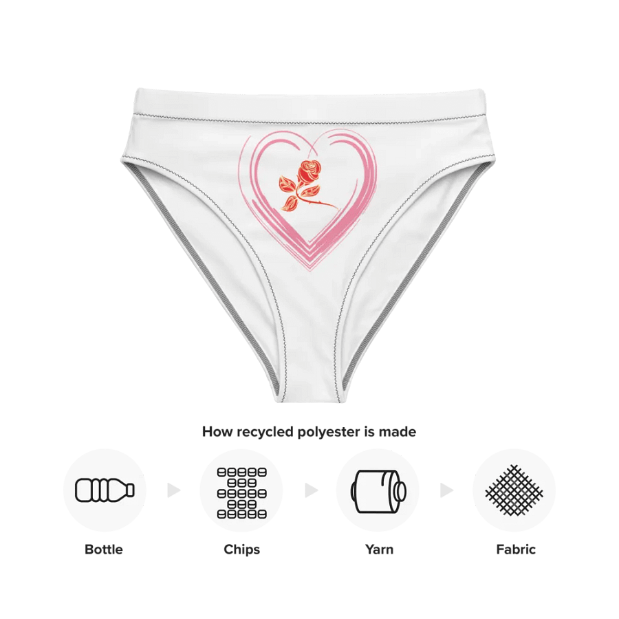 Golden Rose Heart All-Over Print Bikini Bottoms product image (12)