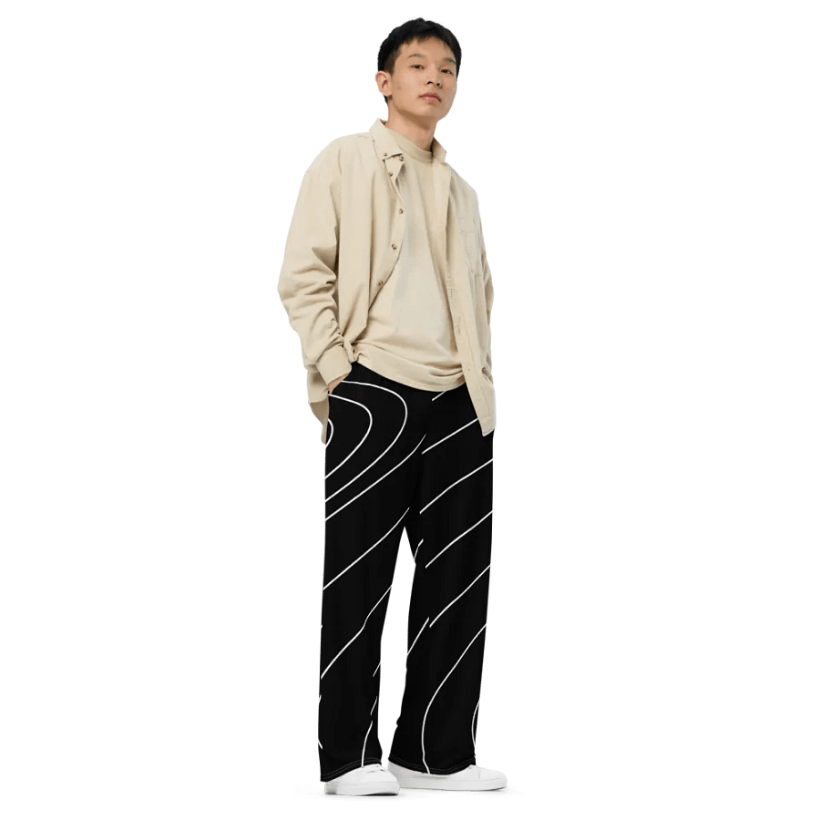 Flowing Contours Wide-Leg Pants product image (8)