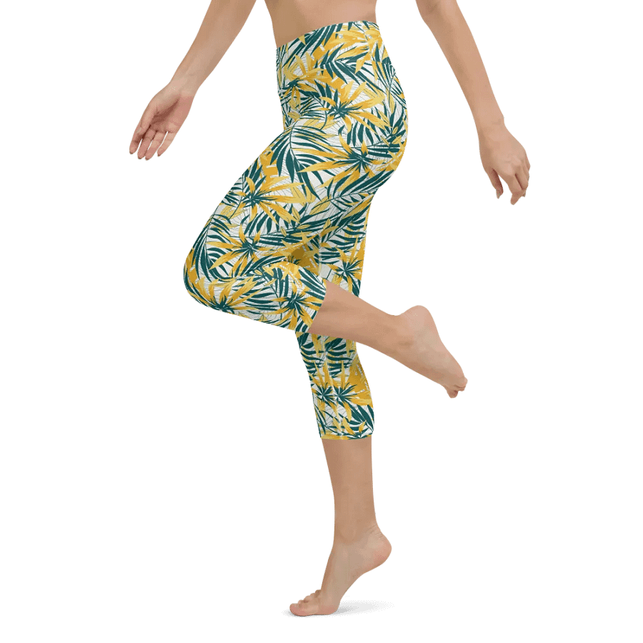Tropical Summer | Yoga Capri Leggings product image (5)