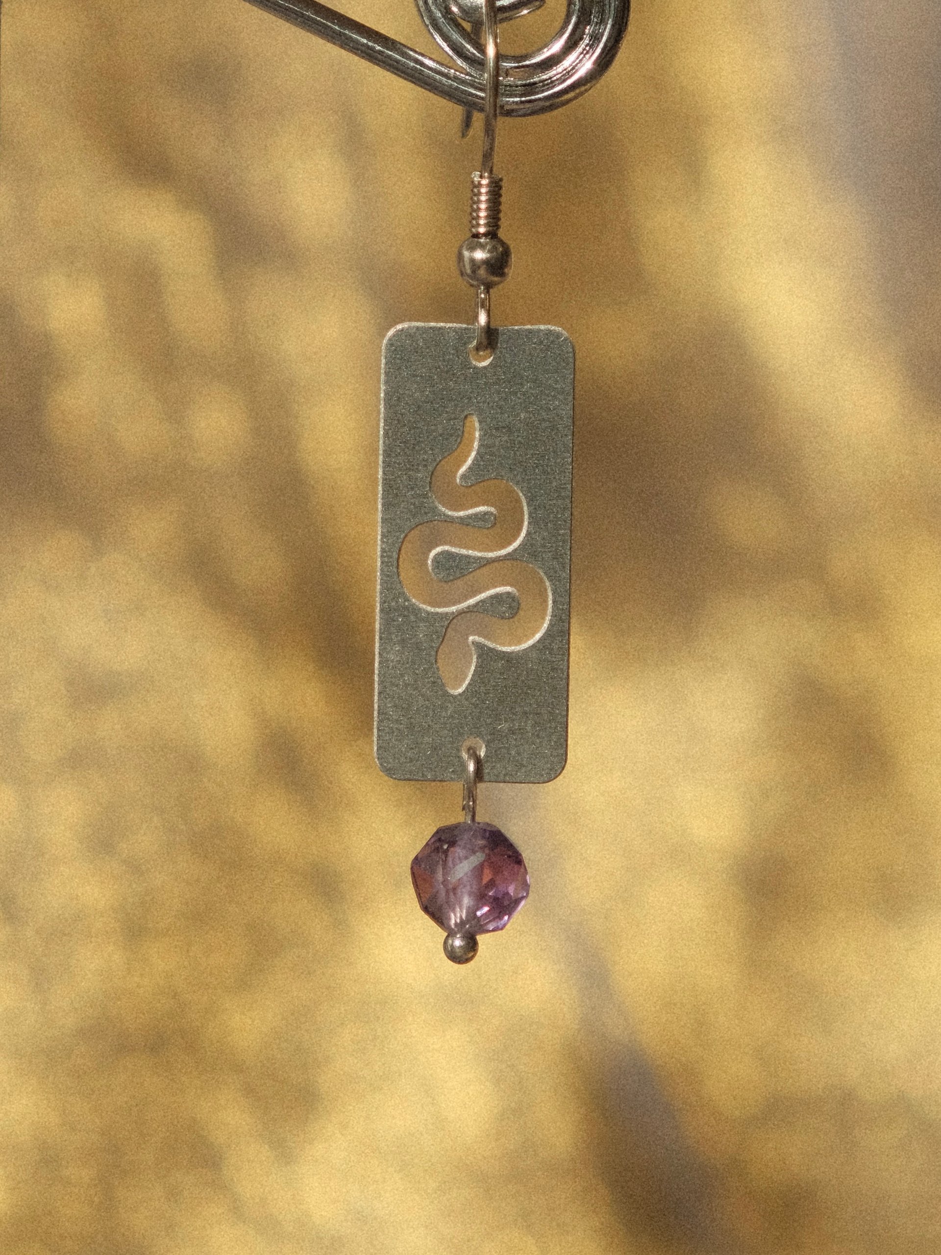 Amethyst Little Snake Earrings product image (3)