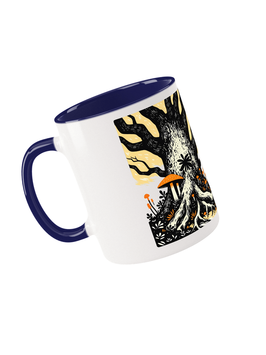 Black & White Symbiosis - Tree Roots & Fungi Ceramic Mug product image (15)