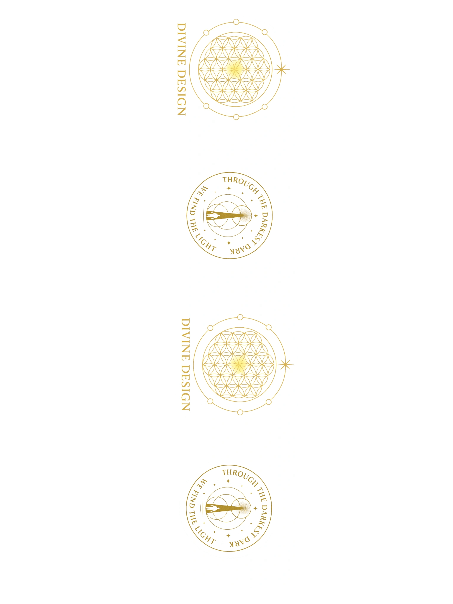 Golden Devine Geometric Sticker Set product image (3)