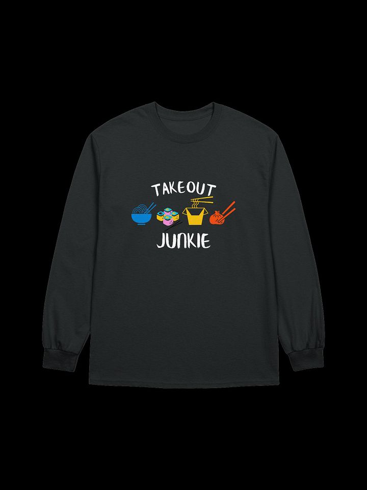 Takeout Junkie - Gildan Ultra Cotton Unisex Long Sleeve T-Shirt - Dark Colors product image (2)