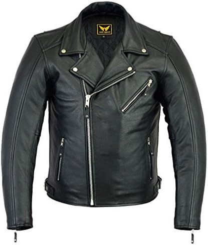 A&H Classic Leather Biker Jacket V1 [MENS] product image (1)