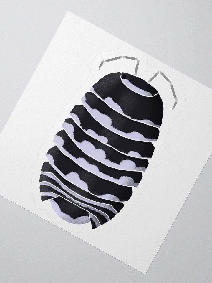 Zebra Isopod Sticker product image (2)