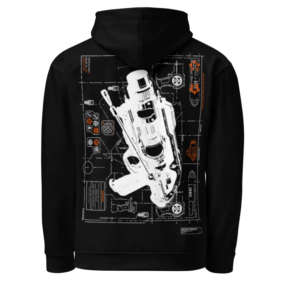 PROTOTYPE: OTHER PEOPLE'S PROBLEM BLUEPRINT HOODIE product image (3)