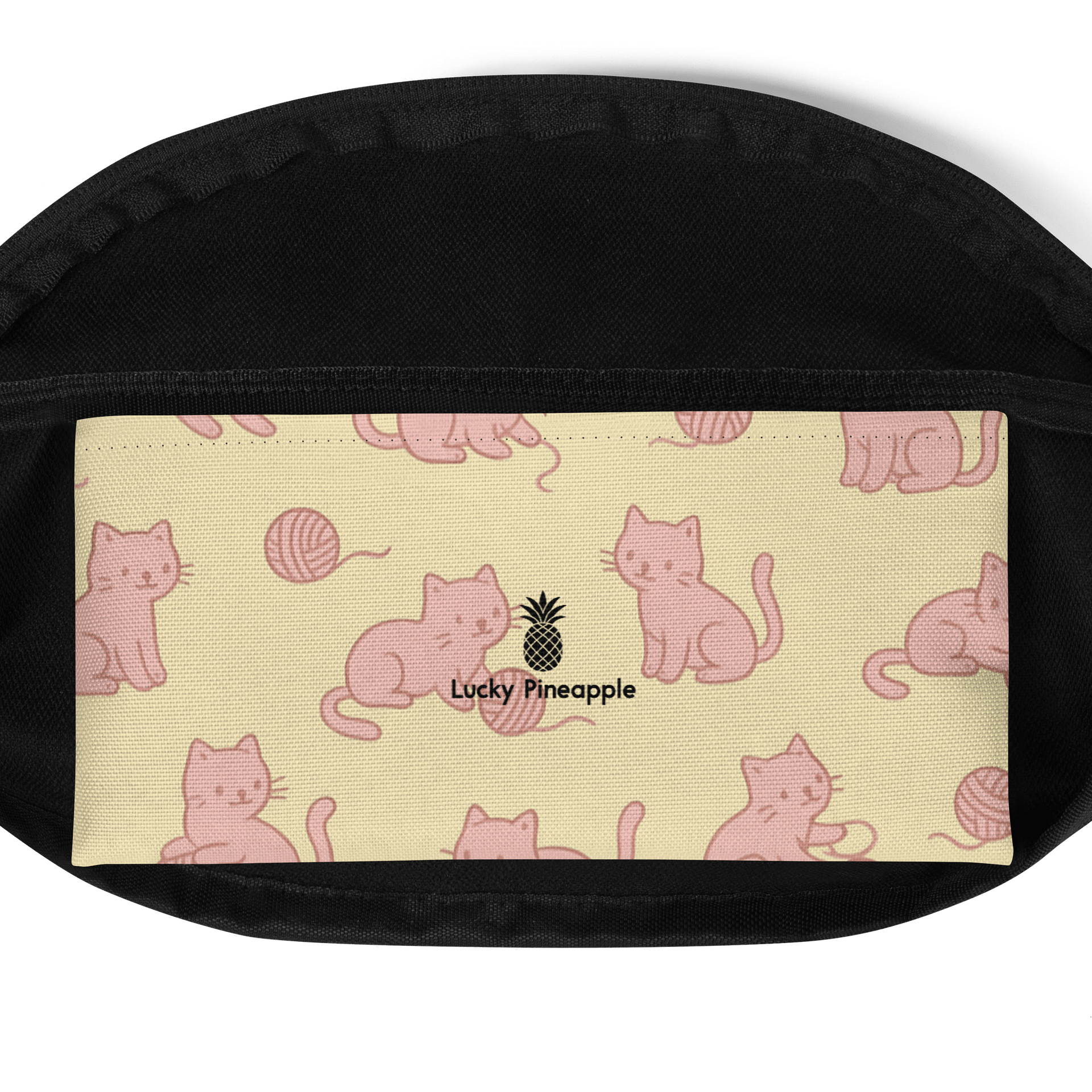Pink Kittens Playing with Yarn Fanny Pack (Waist Bag) product image (4)
