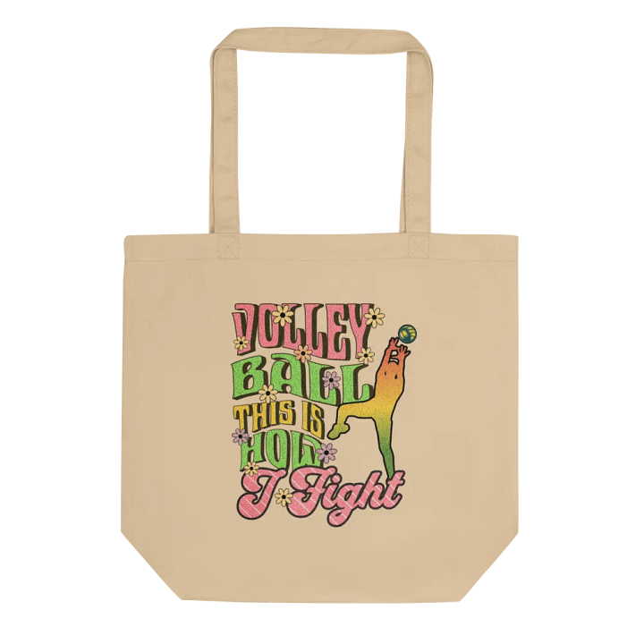This Is How I Fight Volleyball for the Win Eco-Friendly Tote Bag product image (1)