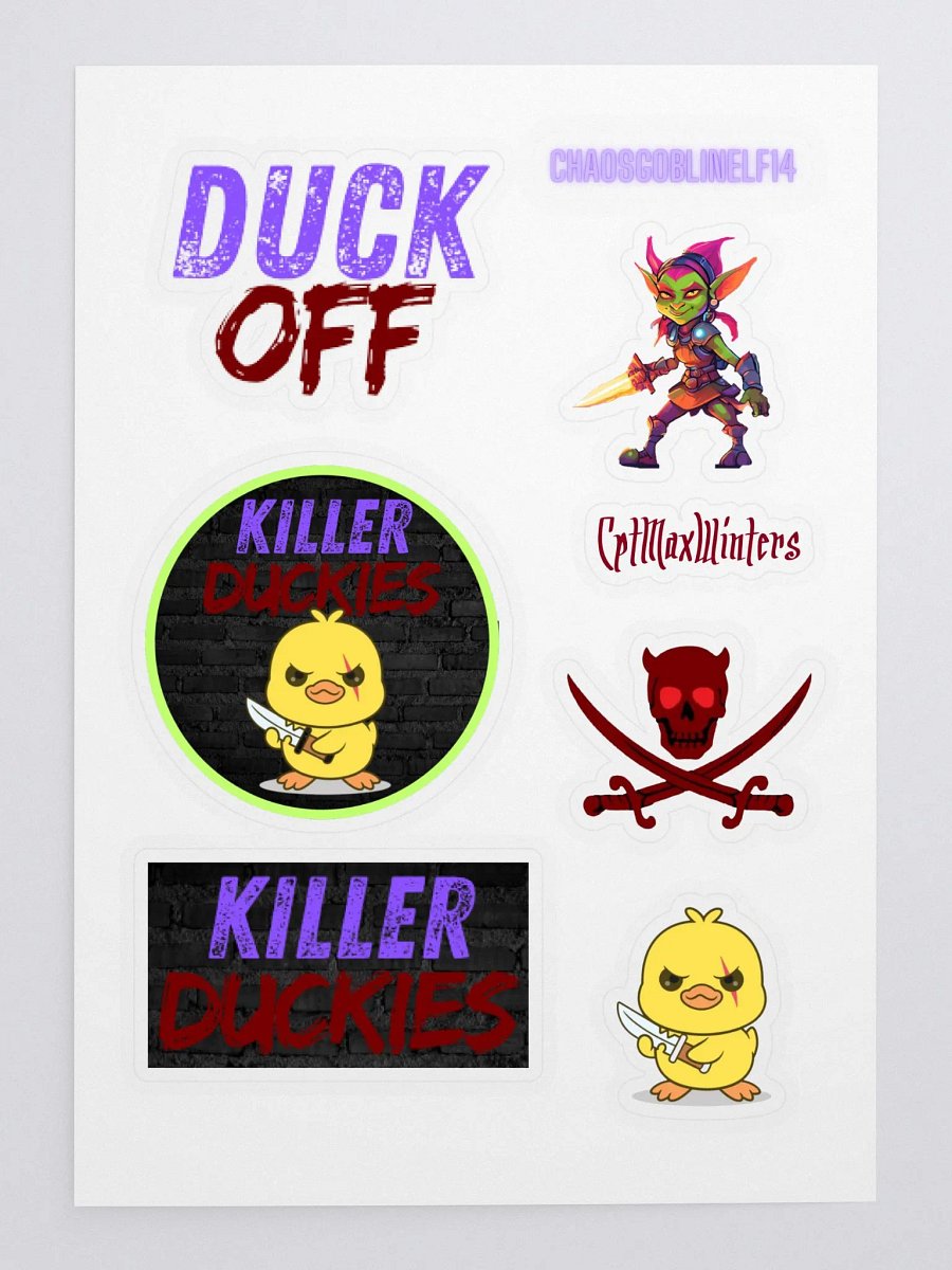 Killer Duckies Sticker Sheet product image (3)