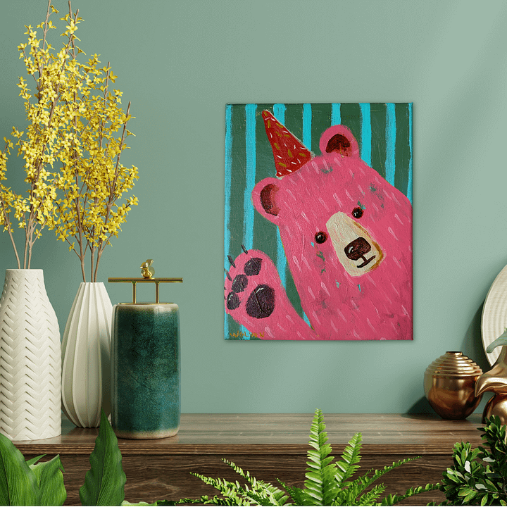 Original Painting: Frolic – The Bear of Playfulness product image (2)