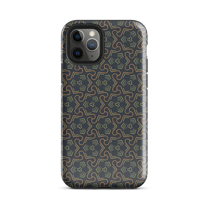 Groovy Grove Geometric Pattern Tough iPhone Case product image (2)