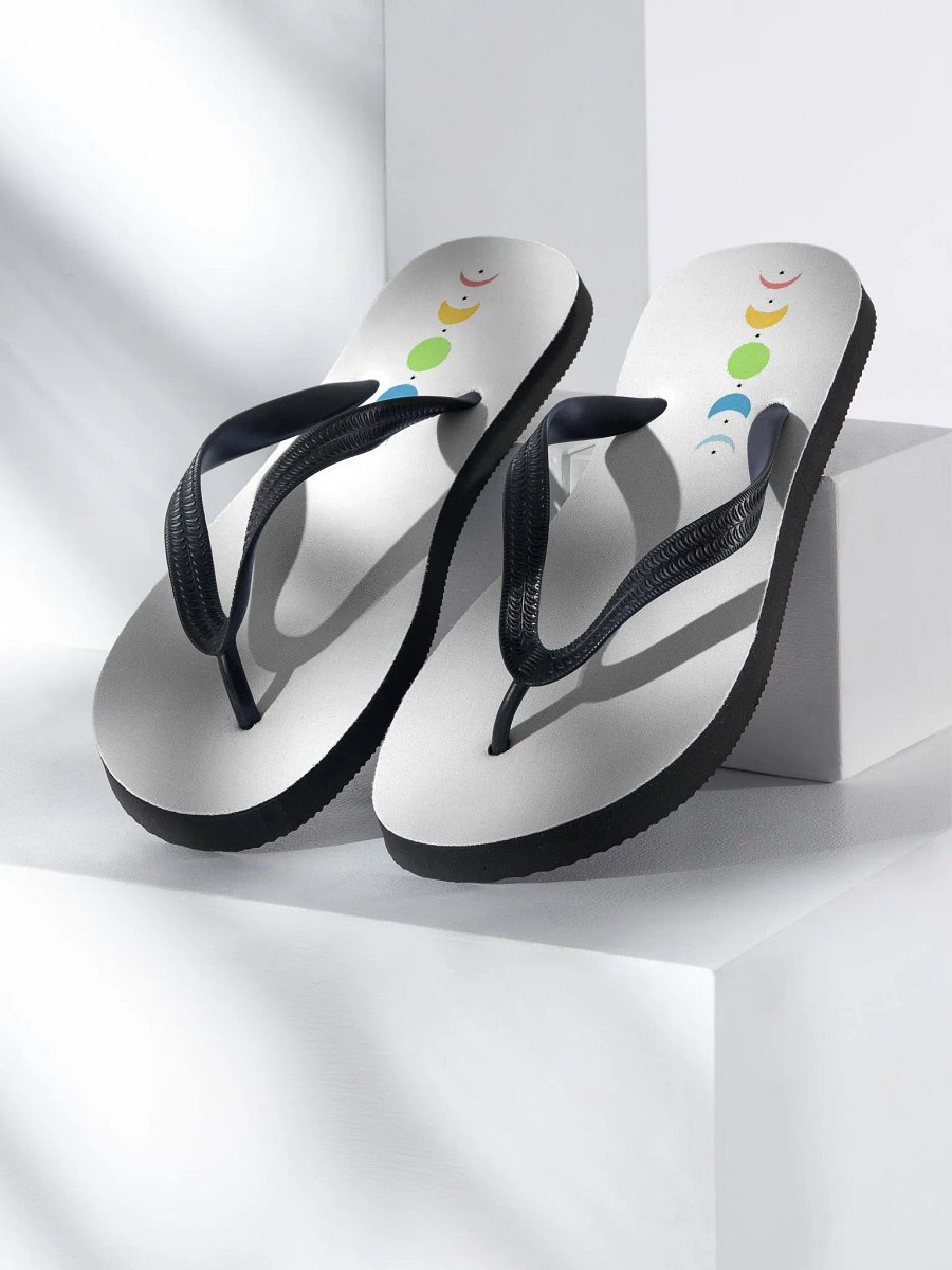 Phasing Through the Moon Queer Pride Flip Flops product image (1)