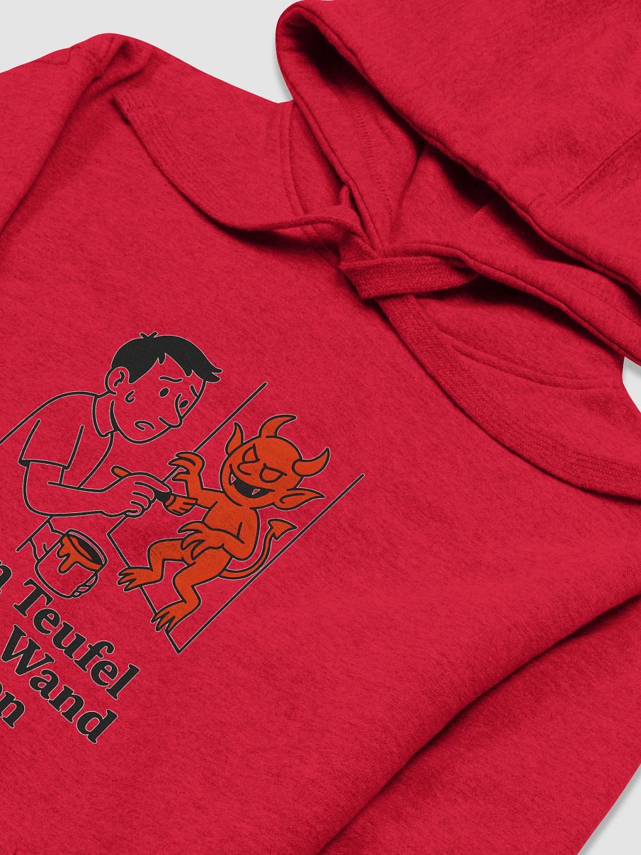 Den Teufel an die Wand malen To paint the devil on the wall hoodie by dark alphabet product image (14)