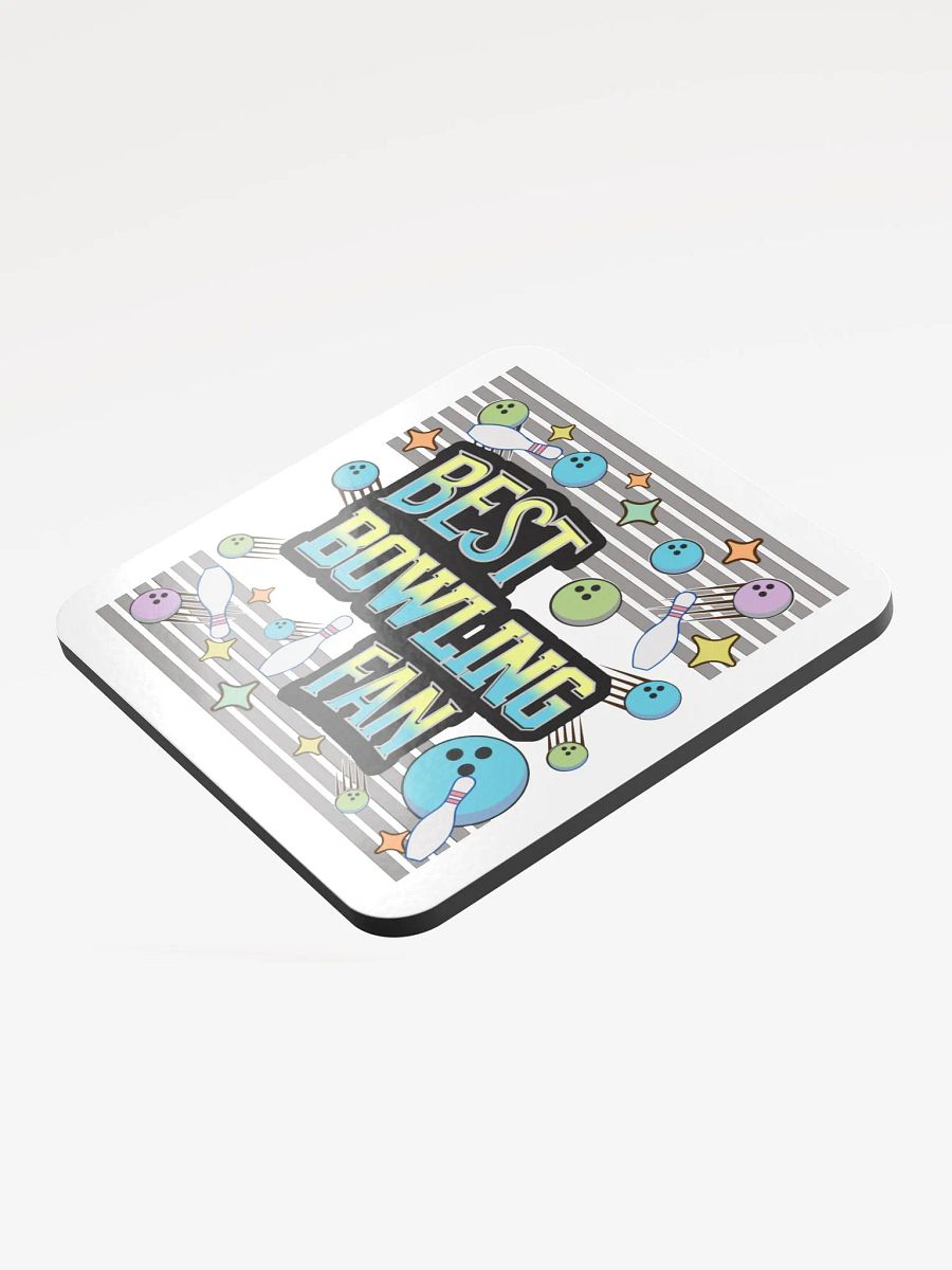Best Bowling Fan Fanatic Glossed Cork Coaster product image (3)