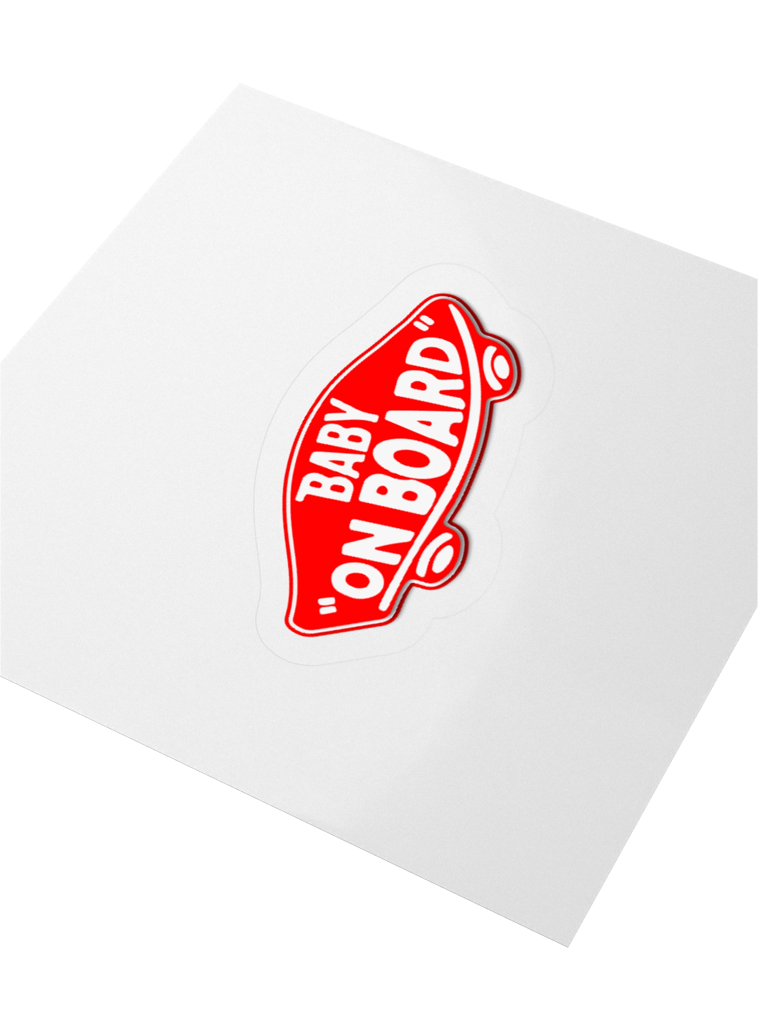Baby on Board Sticker Red product image (3)