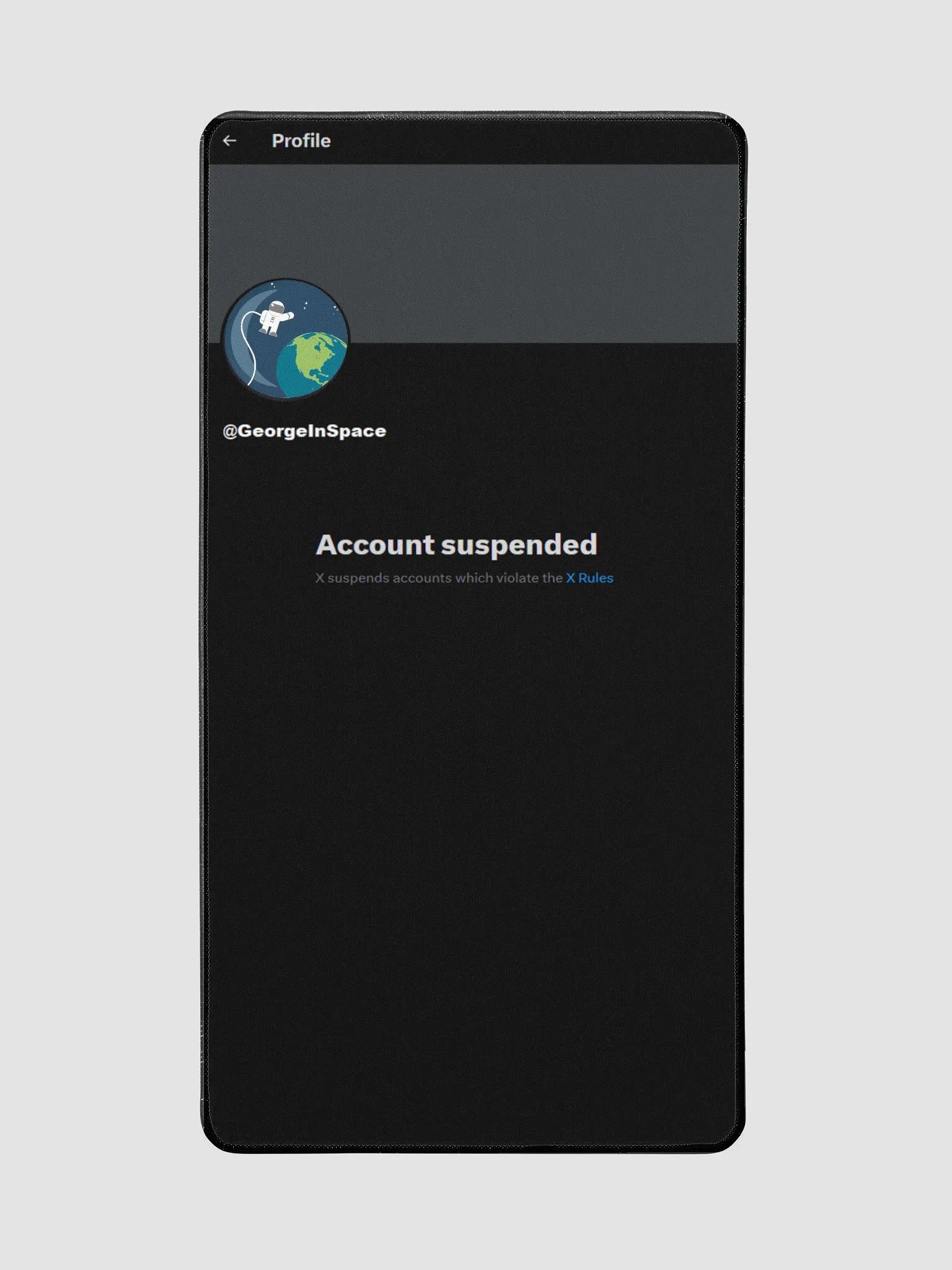 GeorgeInSpace DeskMat Suspended X Account product image (2)