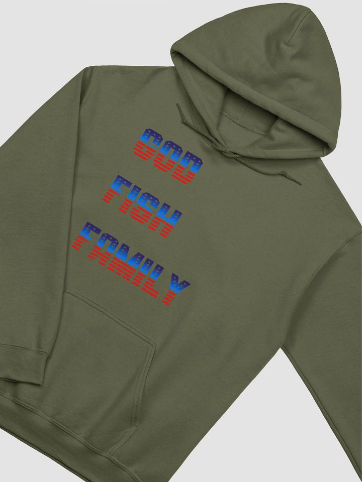 GOD FISH FAMILY Patriotic Hoodie product image (1)