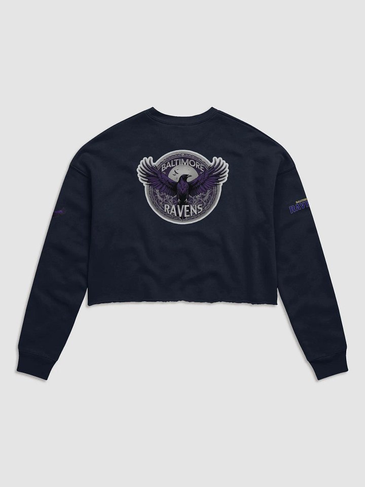 Baltimore Ravens "Fierce Winged" Women's Fleece Crop Sweatshirt | NFL | Home Locker product image (14)