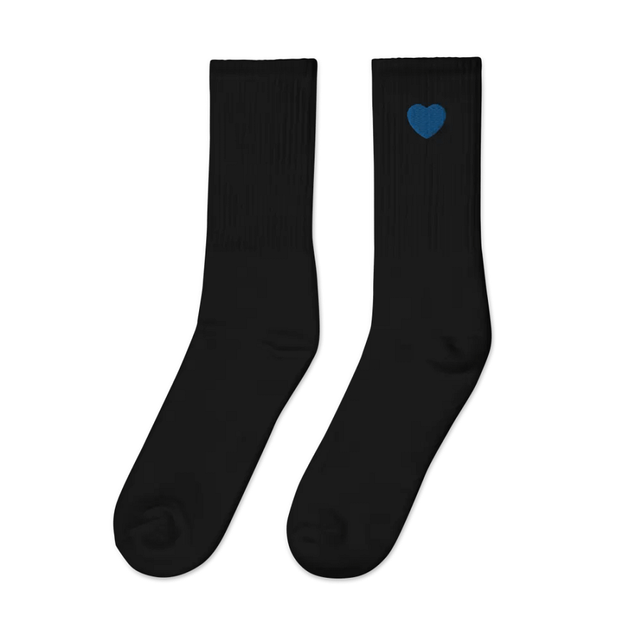 Nik Blue Heart Socks product image (2)