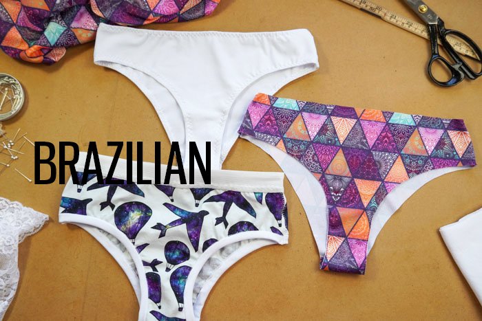 Sada střihů - dámské kalhotky | 6 variant | velikosti 32–60 product image (6)