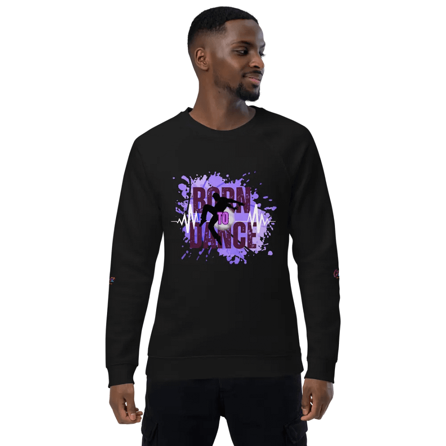 Energize Born to Dance His Silhouette Organic Sweatshirt product image (1)