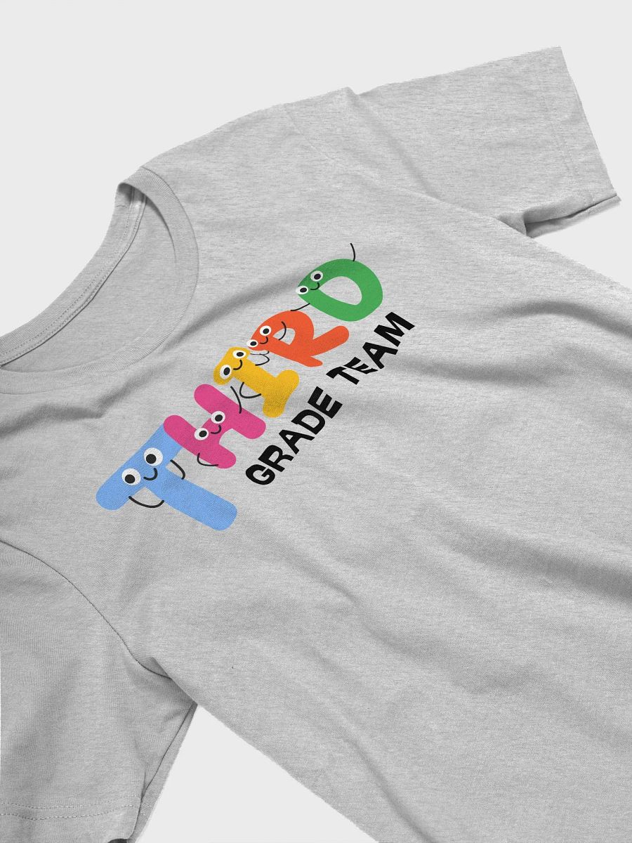 THIRD GRADE TEAM Cute Letter Characters T-Shirt product image (3)