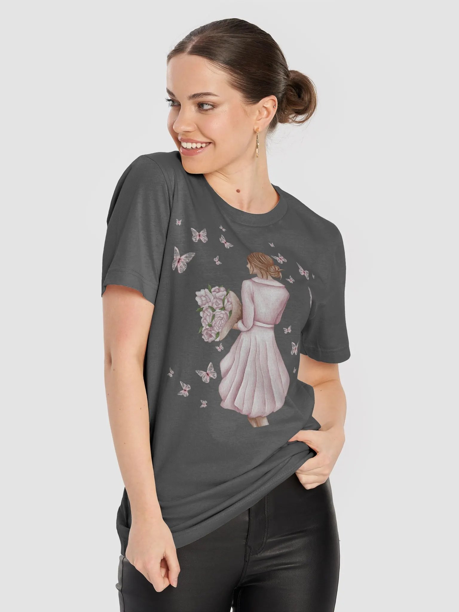 Woman Surrounded By Butterflies T-shirt product image (43)