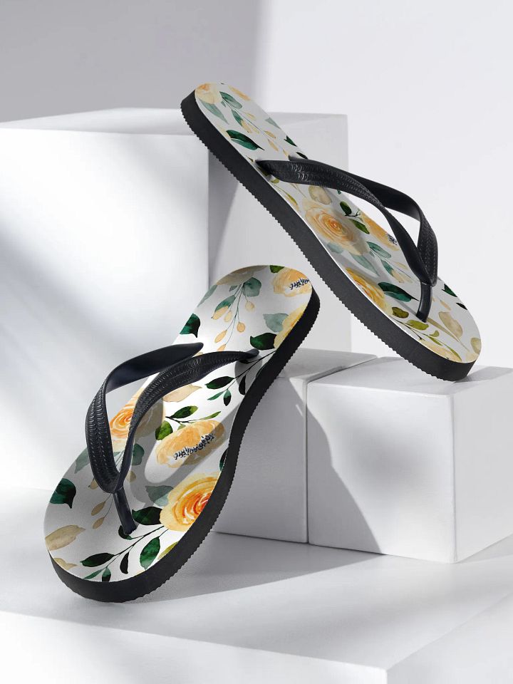 Yellow Rose Delight Flip-flops product image (2)