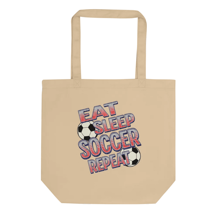 Eat Sleep Soccer Repeat Angle Statement Tote product image (1)