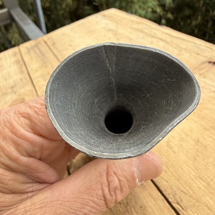 🎎 Mid-Showa Aluminum Tokkuri – Small Sake Flask – Japan Antique Roadshow product image (2)
