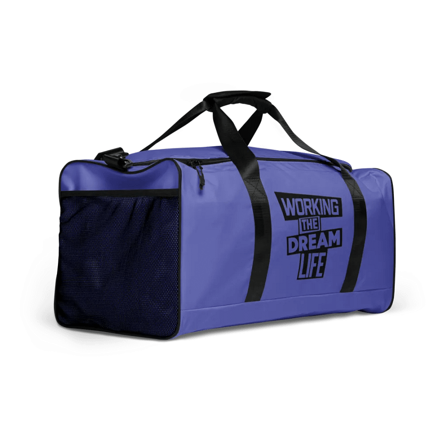 Purple All-Over Print Duffle Bag – Working The Dream Life | Premium Travel & Work Lifestyle Statement product image (7)
