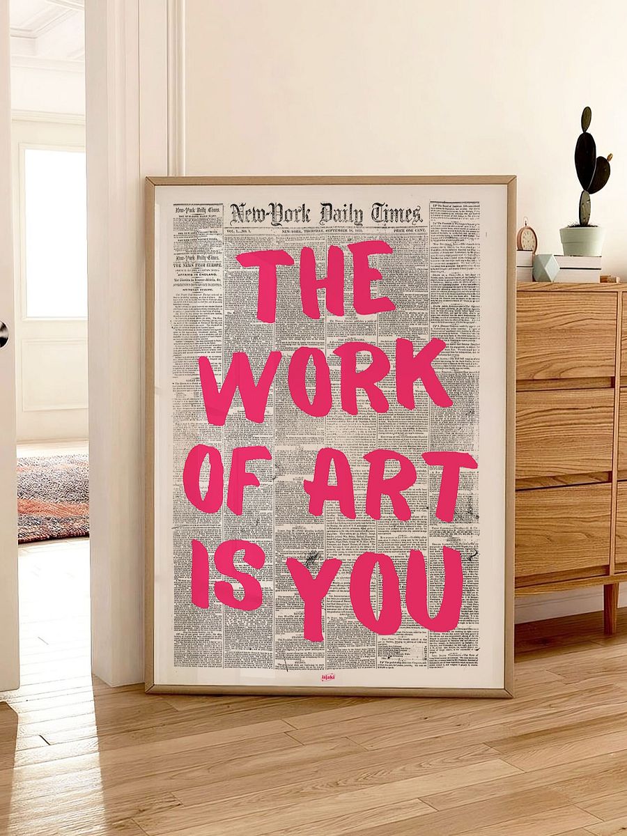 The Work of Art is You Newspaper Print product image (3)